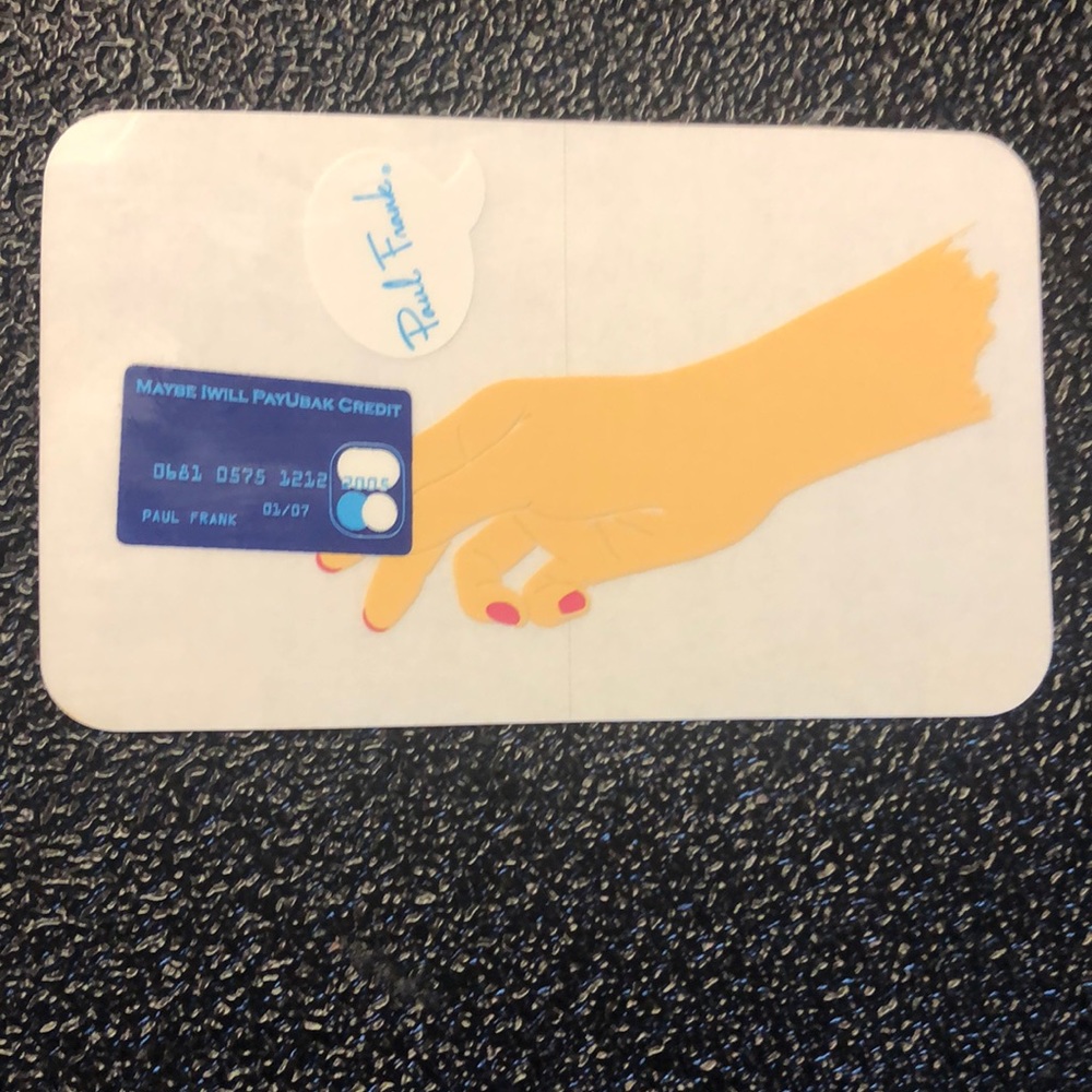 Vintage Paul Frank sticker (credit card)